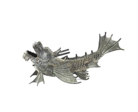 A model of a bronze dragon fish, 33cm long