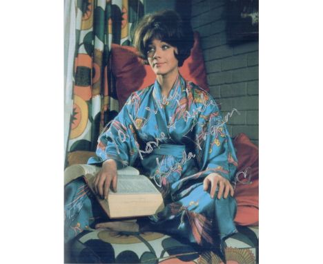 Linda Thorson signed 12x8 colour photo. Thorson is a Canadian actress, known for playing Tara King in The Avengers. Good cond