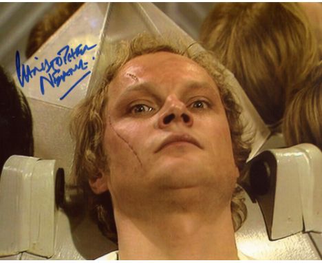 Doctor Who 8x10 photo from the episode Shada signed by actor Christopher Neame. Good condition. All autographs come with a Ce
