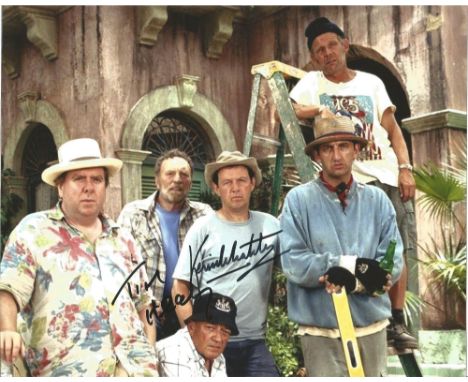 Actors Kevin Whatley and Tim Healy signed 10x8 colour photo from the comedy drama Auf Wiedersehen, Pet. Kevin Whately is an E