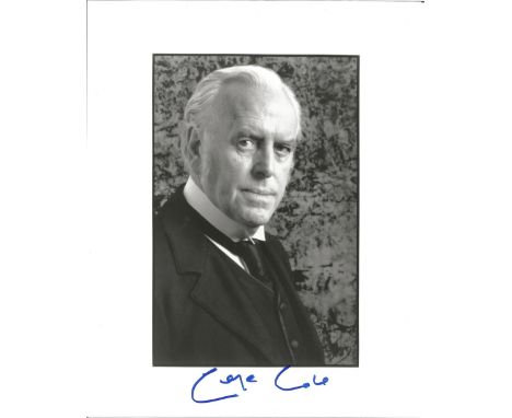 Actor George Cole signed 7x5 black and white image. George Edward Cole, OBE was an English actor whose career spanned 75 year