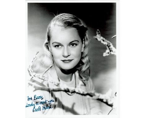 Carol Marsh signed 10x8 black and white photo dedicated. Carol Marsh (born Norma Lilian Simpson; 10 May 1926 – 6 March 2010) 
