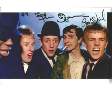Actors Phil Daniels and Gary Shail signed 12x8 colour image from the 1979 film Quadrophenia. Quadrophenia is a 1979 British d