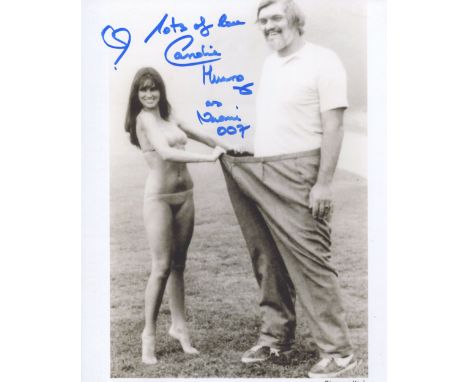 007 Bond girl Caroline Munro signed 8x10 The Spy Who Loved Me candid photo. Good condition. All autographs come with a Certif