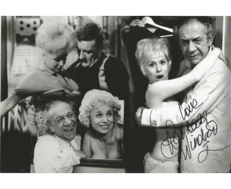 Actress Barbara Windsor signed 10x8 black and white photo from the Carry On British comedy film series. Dame Barbara Windsor 