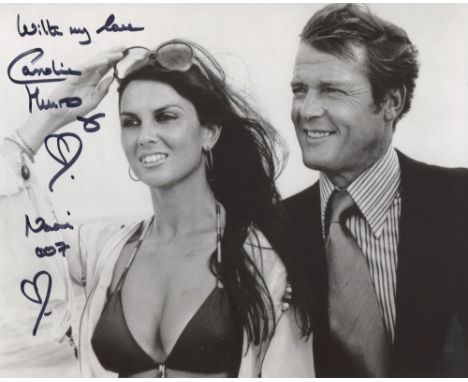 007 James Bond 8x10 The Spy Who Loved Me photo signed by Bond girl Caroline Munro. Good condition. All autographs come with a