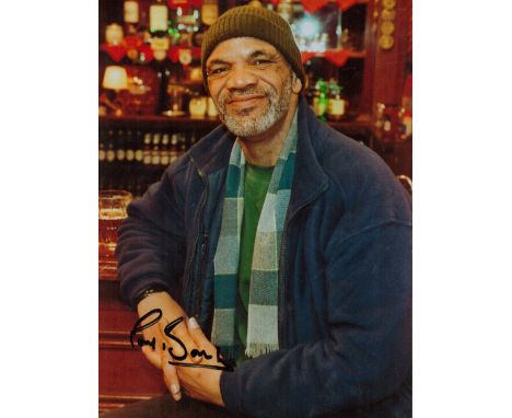 Only Fools and Horses Actor, Paul Barber signed 7x5 colour photograph pictured during his time playing Denzil in the British 