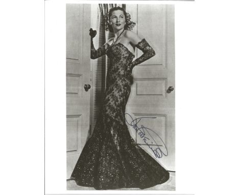 Actress Joan Fontaine signed 10x8 black and white promotional photo from the 1945 romantic comedy film The Affairs of Susan. 