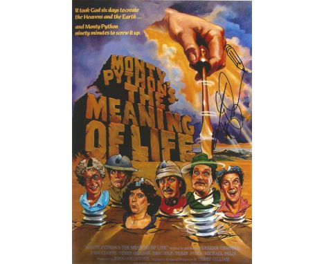 Comedy troupe Monty Python s The Meaning of Life 12x8 promotional poster signed by Terry Gilliam. The Meaning of Life is a 19