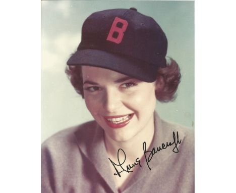 Actress Anne Bancroft signed 10x8 colour photo. Has a small stain on the left side. Anne Bancroft was an American actress. Re