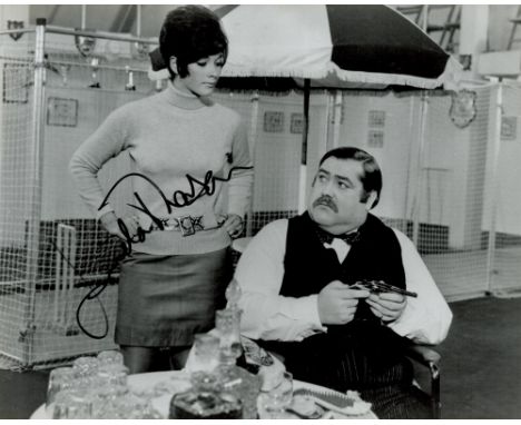 Linda Thorson signed 10x8 black and white photo. Linda Thorson (born Linda Robinson; June 18, 1947) is a Canadian actress, kn