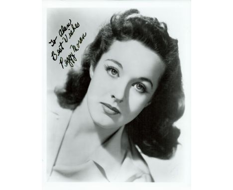 Peggy Moran signed 10x8 vintage black and white photo dedicated. Peggy Moran (born Mary Jeanette Moran, October 23, 1918 – Oc