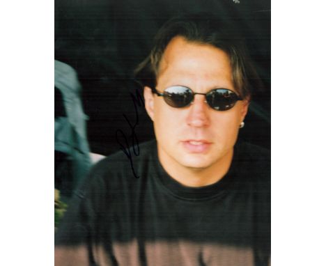 Dave Lombardo Signed 10x8 colour photo. Lombardo is a Cuban American drummer, best known as a co-founding member of American 