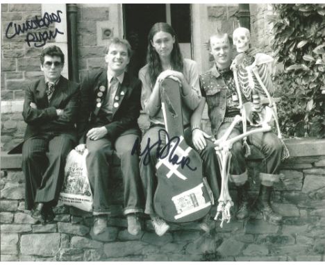 BBC Sitcom The Young Ones 10x8 black and white photo signed by Actors Christopher Ryan and Nigel Planer. The Young Ones is a 
