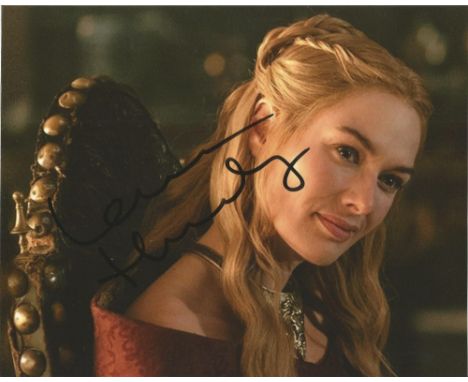 Actress Lena Headey signed 10x8 colour photo in character as Cersei Lannister from the HBO series Game of Thrones. Lena Kathr