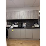 Dekton Trillium splash back worktop ex display kitchen comprising 500mm base, 500mm pull out bin
