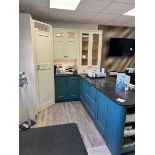 All inclusive lots 3-4 This includes: Dark Quartz kitchen worktop, dark green 3 door, 3 drawer