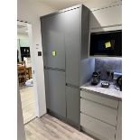 Grey 600mm appliance housing and 300mm pull out rack (Excluding appliances) A ‘point of work’ risk