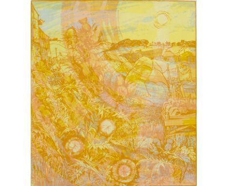 Ian Fleming, Thistles in the Sun, a limited edition Screen print, 90/100. signed and inscribed, image size 45cm x 40cmref : A