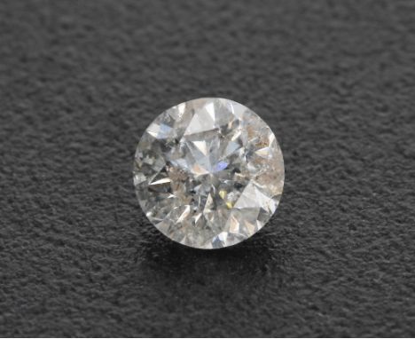 Round brilliant-cut diamond, 1.28ct approx, clarity I2, colour L-M
