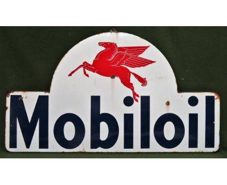 Mobiloil enamel advertising sign. Approx. 67 x 116cm

Used condition, wear to enamel 