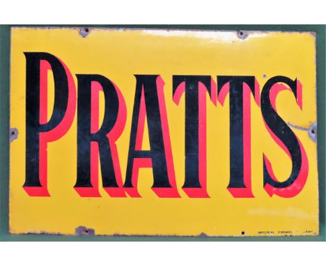 Pratts wall mounting enamel advertising sign. Approx. 61 x 92cm

Used condition, wear to enamel 