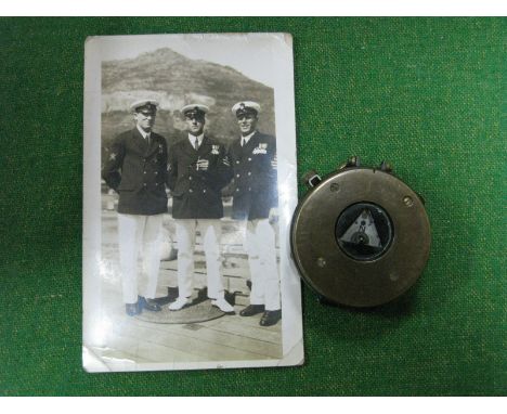 A WWI Era British Issue Marching Compass, by S. Mordan Co. dated 1918 No. 5373 with W D Arrow.
