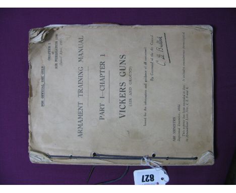A 1935 Part 1 Chapter 1 Armament Training Manual - 'Vickers Guns'.