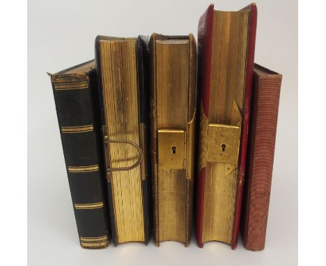 FIVE VICTORIAN AND LATER FAMILY PHOTOGRAPH ALBUMS RELATING TO THE BARNS-GRAHAM FAMILY with portrait, family portrait etc exam