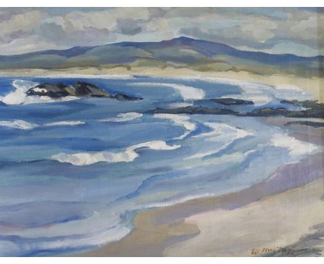 •SIR WILLIAM MACTAGGART PPRSA, RA, FRSE, HON RSW, LLD (SCOTTISH 1903-1981) MACHRIHANISH BAY Oil on canvas, signed, 40.5 x 51c