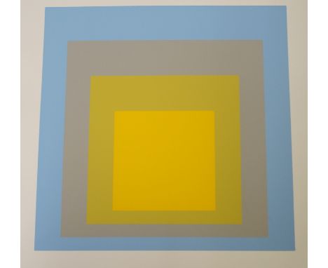 •JOSEF ALBERS (GERMAN-AMERICAN 1888-1976) HOMMAGE TO THE SQUARE - PORTFOLIO OF TEN WORKS Silkscreen, signed once and numbered