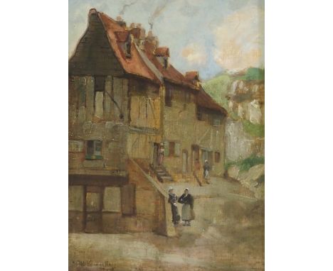 WILLIAM HARDIE HAY (BRITISH 1859-1933) MAISON DU PETIT PARIS AU POLLET - DIEPPE Oil on panel, signed, 33 x 24cm (13 x 9 1/2")