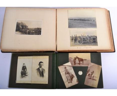 First World War, Wellington Mounted Rifles Interest: an album, circa 1916/18, containing approx. 70 photographs, depicting ca