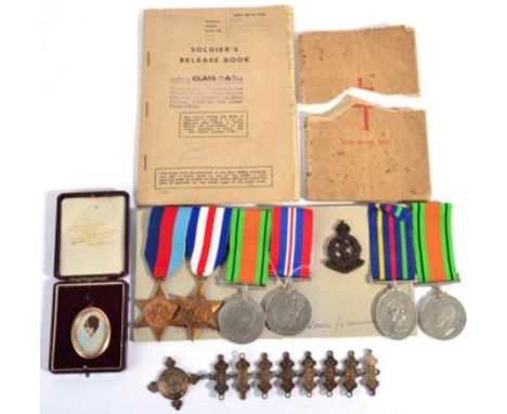 A Second World War Group of Four Medals, awarded to 7375758 Private Frank Percival Lamley, Royal Army Medical Corps, 2nd Army