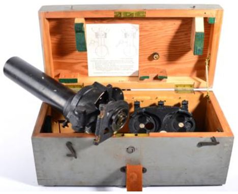 A Second World War Canadian Kodak Co. Limited, 7x50 Gun Sighting Telescope, Serial No. CAN 2976, black-enamelled finish, deta