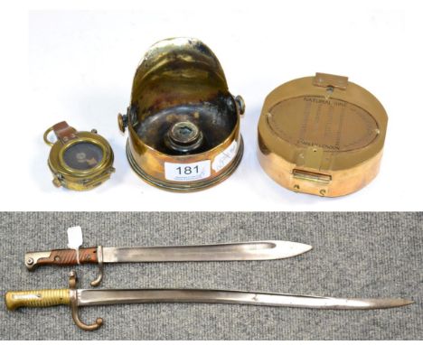 A First World War Brass Trench Art Military Cap, formed from the base of an 18 pounder shell case; and other items comprising