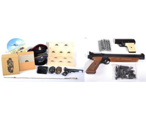 PURCHASER MUST BE 18 YEARS OF AGE OR OVER A Webley Sports Starting Pistol, Mark 2, original box, with five additional magazin