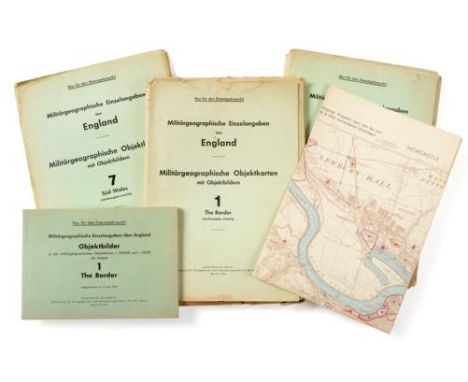 Operation Sea Lion (The Proposed German Invasion of England) - Three Folders of Rare Second World War German Secret Documents