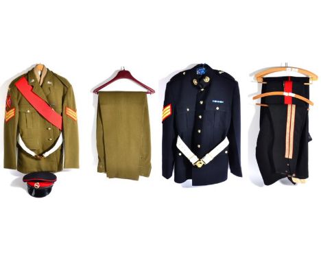 A 1960s Border Regiment No.2 Dress Uniform, to a Colour Sergeant, comprising tunic with staybrite collar badges and buttons, 