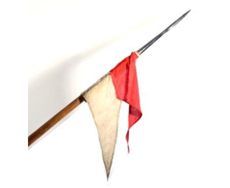 An 1868 Pattern Lance to the 21st Lancers, the chromium plated socket head stamped NO.1.2.P / 21st. Lan./1874 over military a