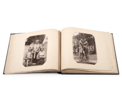 Southern African Interest: a 19th Century Photograph Album, containing twenty-five albumen photographs depicting Zulu people,