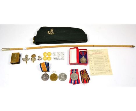 The Armstrong Family at War:- a First World War pair comprising British War Medal and Victory Medal awarded to S-363752 DVR. 