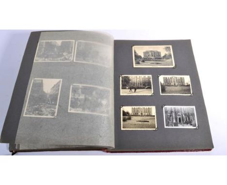 A German Third Reich Period S.H.D. Photograph Album, the cover with a group portrait photograph subtitled, ''Erinnerungen aus