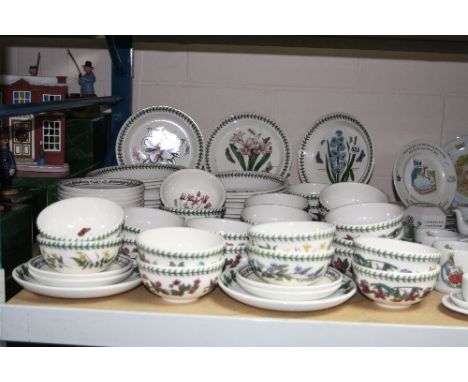 A QUANTITY OF PORTMEIRION SECONDS IN BOTANIC GARDEN, VARIATIONS AND POMONA PATTERNS, comprising bowls, dishes, plates and sau