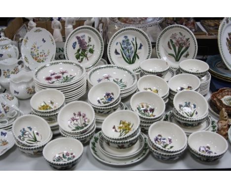 A QUANTITY OF PORTMERION SECONDS IN BOTANIC GARDEN, VARIATIONS AND POMONA PATTERNS, including bowls, dishes, plates and sauce