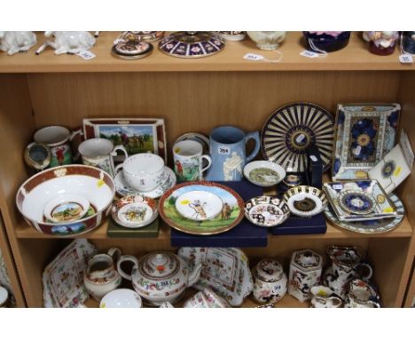 VARIOUS ROYAL WORCESTER TRINKETS, BOWLS, TANKARDS, etc, to include 'Golfing', 'Millenium' collection, also Dartmouth 'Cricket