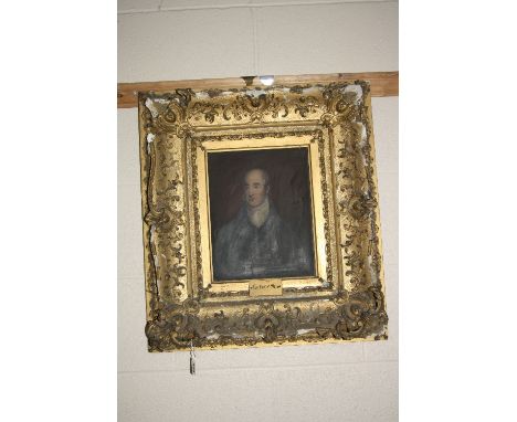 MID 19TH CENTURY BRITISH SCHOOL, REV HENRY WISE, half length portrait of a gentleman, oil on panel, various labels, biography