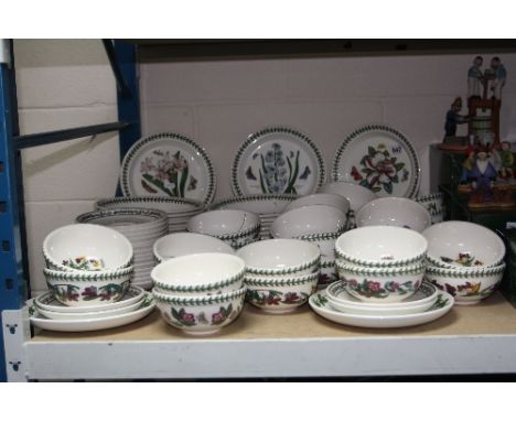 A QUANTITY OF PORTMEIRION SECONDS IN BOTANIC GARDEN, VARIATIONS AND POMONA PATTERNS, comprising bowls, dishes, plates and sau