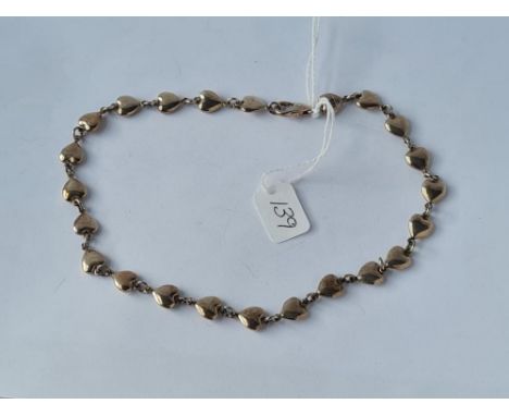 A silver heart necklace