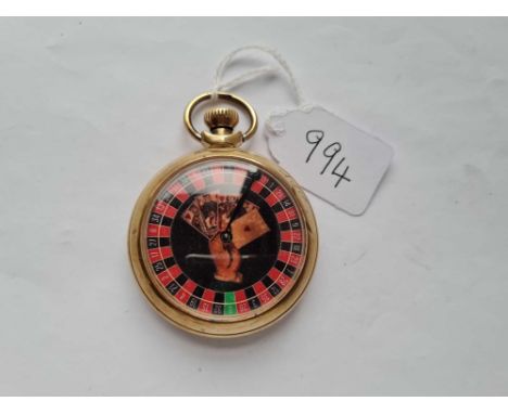 A vintage spinning gaming pocket watch